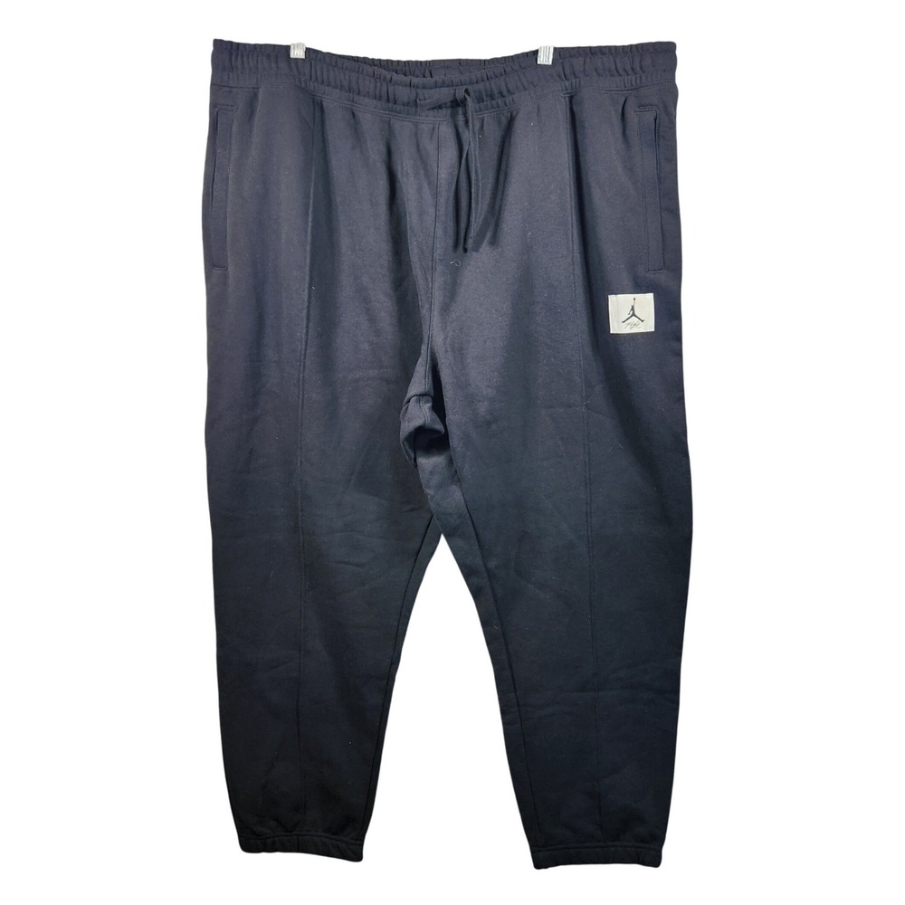 Jordan Flight Fleece Pants Black Jumpman Logo Joggers‎ Womens Size 2X